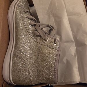 Keds Silver Sparkle High-Top Sneakers